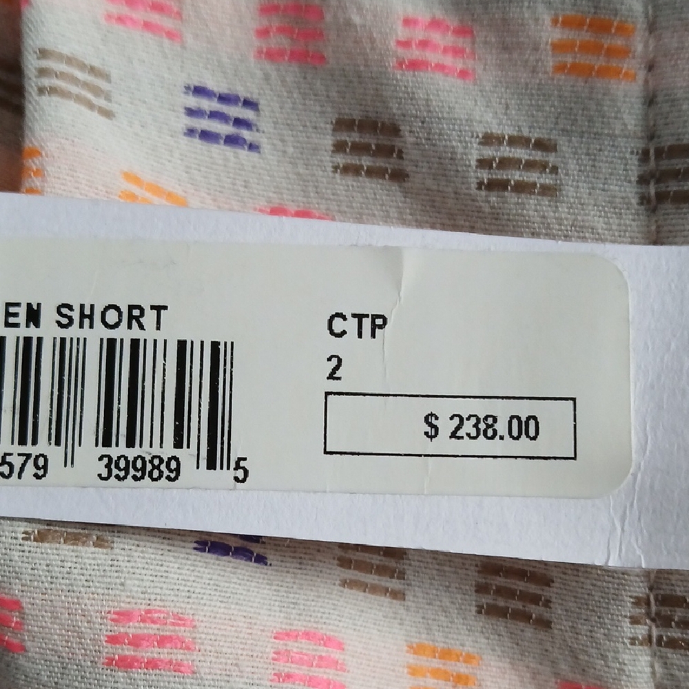 Trina Turk High Waist Pink and Orange Shorts - Picture 4 of 5